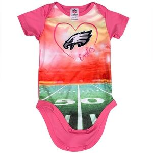 NFL Eagles Pink Baby One Piece 6-9 months